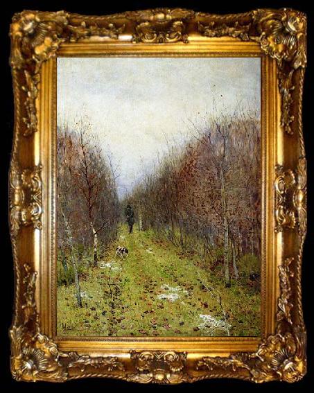 framed  Isaac Levitan Autumn Landscape, ta009-2